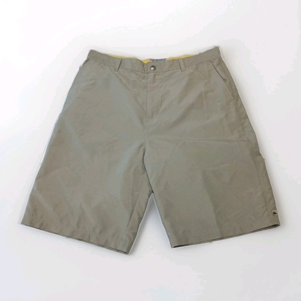 Quicksilver Mens 36" Khaki Amphibian Shorts Beach Walking Comfort Chino Q104906